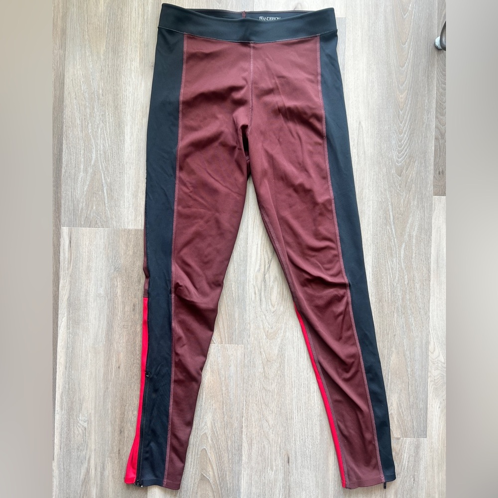 Uniqlo x JW ANDERSON Burgundy and Black Leggings